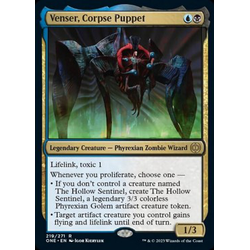 Magic löskort: Phyrexia: All Will Be One: Venser, Corpse Puppet