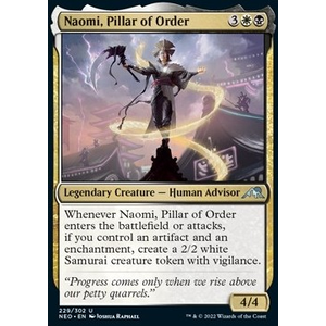 Magic löskort: Kamigawa: Neon Dynasty: Naomi, Pillar of Order