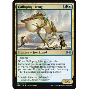 Magic löskort: Ravnica Allegiance: Galloping Lizrog