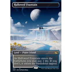 Magic löskort: Unfinity: Hallowed Fountain (Foil)