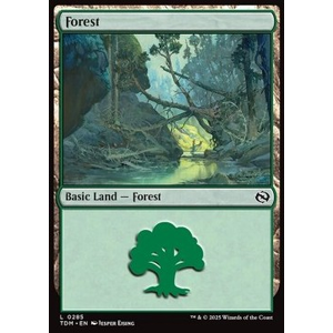 Magic löskort: Tarkir: Dragonstorm: Forest (v.2)