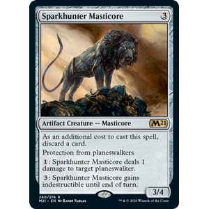 Magic löskort: Core Set 2021: Sparkhunter Masticore