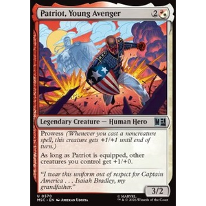 Magic löskort: Commander: Marvel Super Heroes: Patriot, Young Avenger