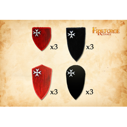 Fireforge: Hospitaller Order Shields #2 (resin) (12)
