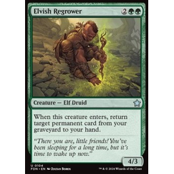 Magic löskort: Magic: The Gathering Foundations: Elvish Regrower