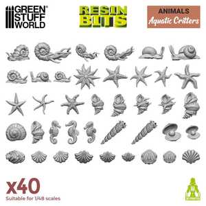 Green Stuff World: Aquatic Critters - 3D Printed