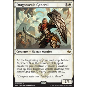 Magic löskort: Fate Reforged: Dragonscale General (Intropack Promo Foil)