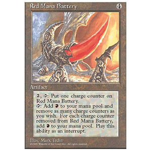 Magic löskort: 4th Edition: Red Mana Battery