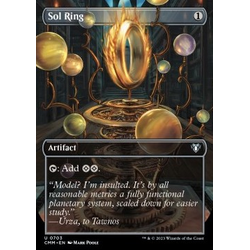 Magic löskort: Commander Masters: Sol Ring (alternative art)