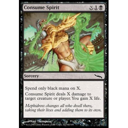 Magic löskort: Mirrodin: Consume Spirit