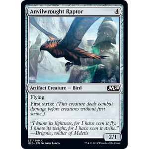 Magic löskort: Core Set 2020: Anvilwrought Raptor