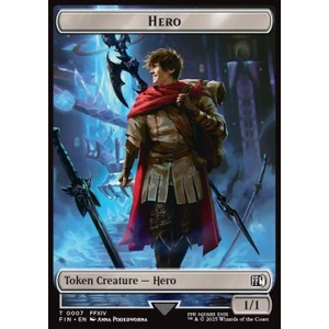 Magic löskort: Magic: The Gathering - FINAL FANTASY: Hero Token (W 1/1) // Treasure Token