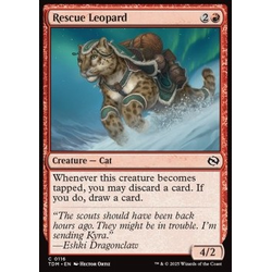 Magic löskort: Tarkir: Dragonstorm: Rescue Leopard (Foil)