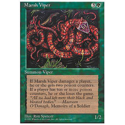Magic löskort: 4th Edition: Marsh Viper