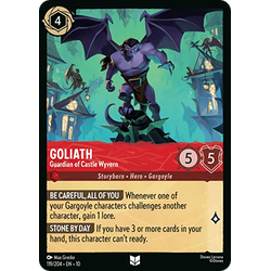 Lorcana Löskort: Whispers in the Well: Goliath - Guardian of Castle Wyvern