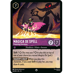 Lorcana Löskort: Whispers in the Well: Magica De Spell - Conniving Sorceress