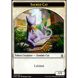Magic löskort: Amonkhet: Sacred Cat Token