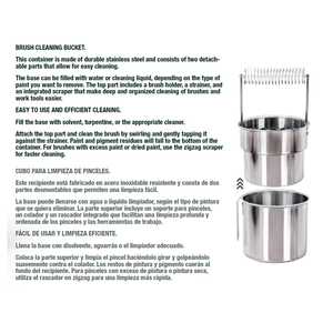 Stainless Steel Paint Brush Cleaner