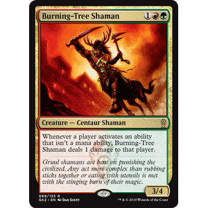 Magic löskort: Ravnica Allegiance Guild Kits: Burning-Tree Shaman