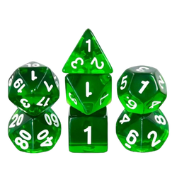 Vaettir Workshop: 7-Die Set Dark Green Gems