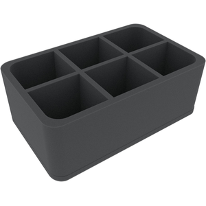 Feldherr 100mm half-size foam tray with 6 large cut outs