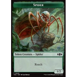 Magic löskort: Tarkir: Dragonstorm: Spider Token (G 1/2) // Bird Token (W 1/1)