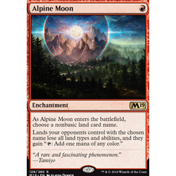 Magic löskort: Core Set 2019: Alpine Moon