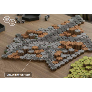 Lorescape Modular Hex-terrain Mega Pack: Urban Battlefield