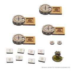 Bolt Action 3rd Edition MDF German Indirect Fire Markers (2)