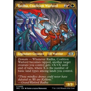 Magic löskort: Multiverse Legends: Radha, Coalition Warlord