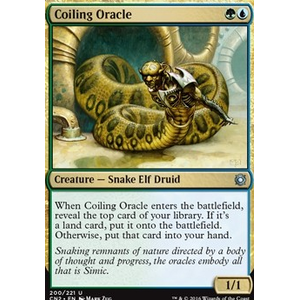 Magic löskort: Conspiracy: Take the Crown: Coiling Oracle