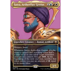 Magic löskort: Commander: Modern Horizons 3: Satya, Aetherflux Genius (alternative art)