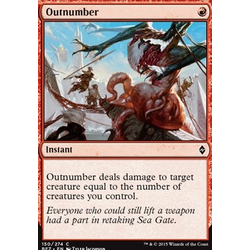 Magic löskort: Battle for Zendikar: Outnumber