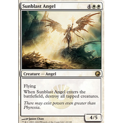 Magic löskort: Scars of Mirrodin: Sunblast Angel