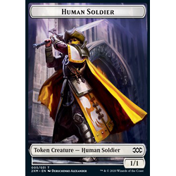 Magic löskort: Double Masters: Human Soldier Token