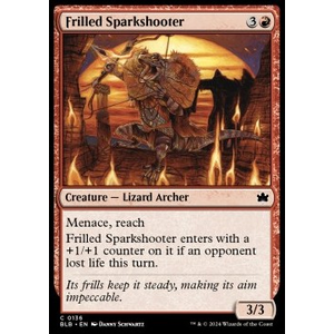 Magic löskort: Bloomburrow: Frilled Sparkshooter (Foil)