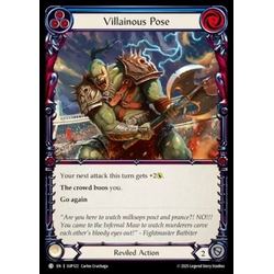 FaB Löskort: Super Slam: Villainous Pose (Blue)
