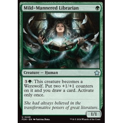 Magic löskort: Magic: The Gathering Foundations: Mild-Mannered Librarian (Foil)