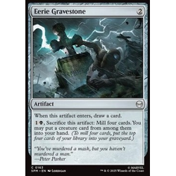 Magic löskort: Magic: the Gathering: Marvel's Spider-Man: Eerie Gravestone (Foil)