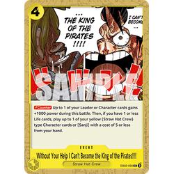 One Piece Löskort: Anime 25th Collection: Without Your Help I Can't Become the King of the Pirates!!!!