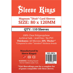 Card Sleeves Magnum "Dixit" Clear 80x120mm (110) (Sleeve Kings)