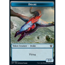 Magic Löskort: Commander: Strixhaven: Drake Token // Elemental Token