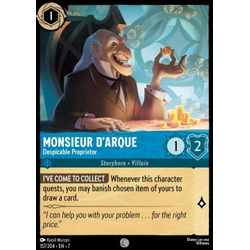 Lorcana Löskort: Archazia’s Island: Monsieur D'Arque - Despicable Proprietor
