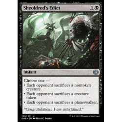 Magic löskort: Phyrexia: All Will Be One: Sheoldred's Edict