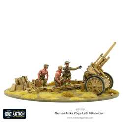 German Afrika Korps LeFH 18 10.5cm medium artillery