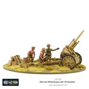 German Afrika Korps LeFH 18 10.5cm medium artillery
