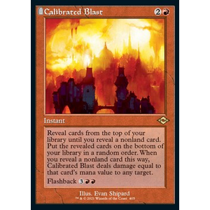 Magic löskort: Modern Horizons 2: Calibrated Blast (alternative art) (Foil)