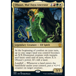 Magic löskort: Zendikar Rising Commander Decks: Obuun, Mul Daya Ancestor (Foil)