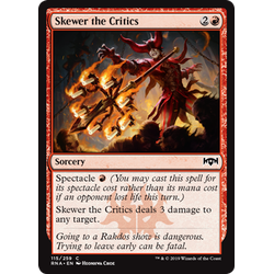 Magic löskort: Ravnica Allegiance: Skewer the Critics (Foil)