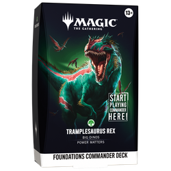 Magic The Gathering: Foundations Commander Deck - Tramplesaurus Rex